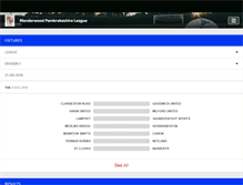 Tablet Screenshot of pembrokeshireleague.co.uk